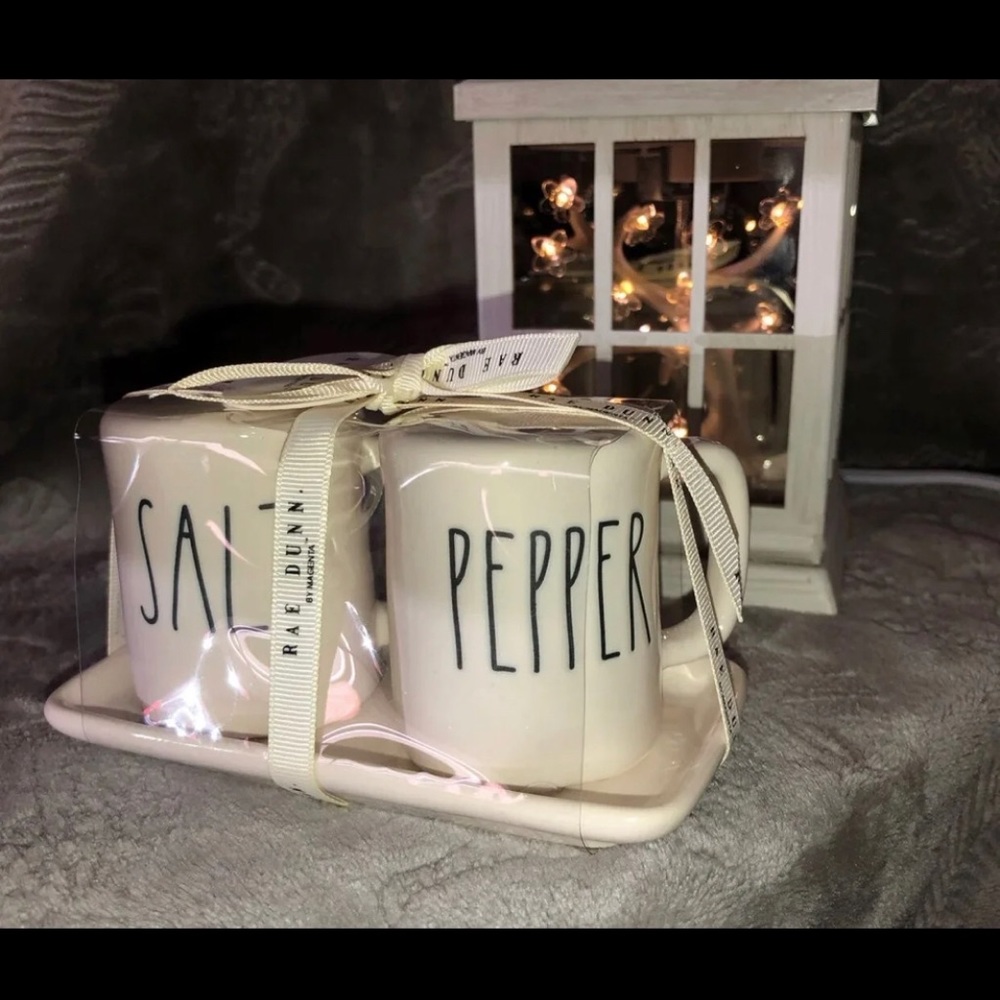 Rae Dunn Salt and Pepper Set NWT